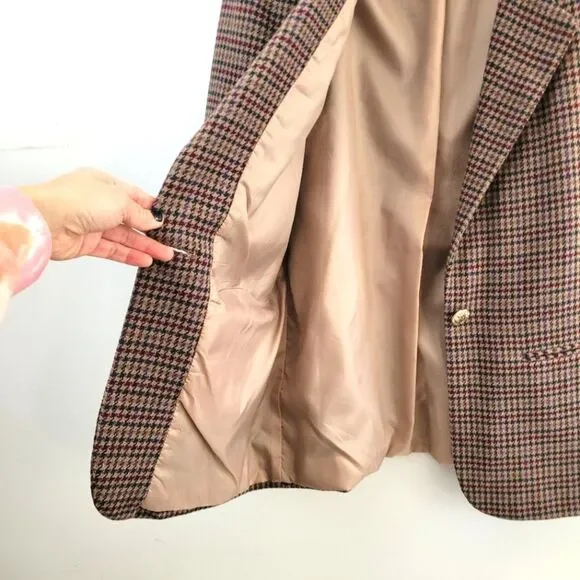 VTG Sag Harbor tweed wool blazer jacket - Picture 12 of 12
